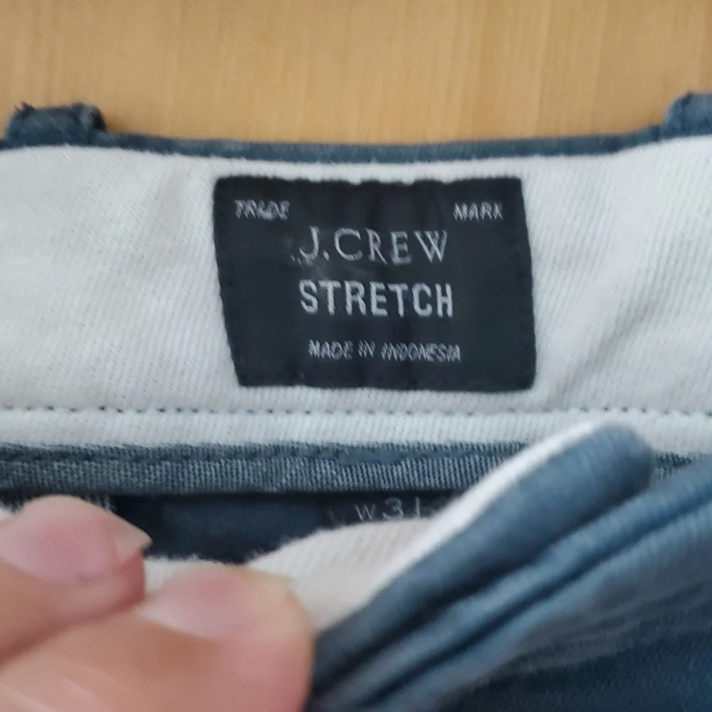 J Crew Mens Teal Gray Stretch‎ 484 Slim Straight Fit Chino Pants Size 31x32